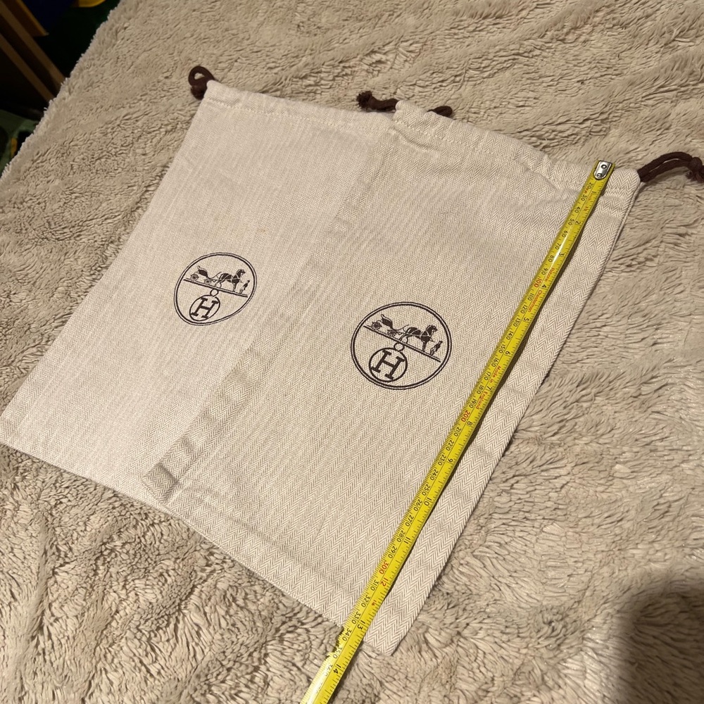 (Reposted due to selling error) 2 slim Hermes dust covers